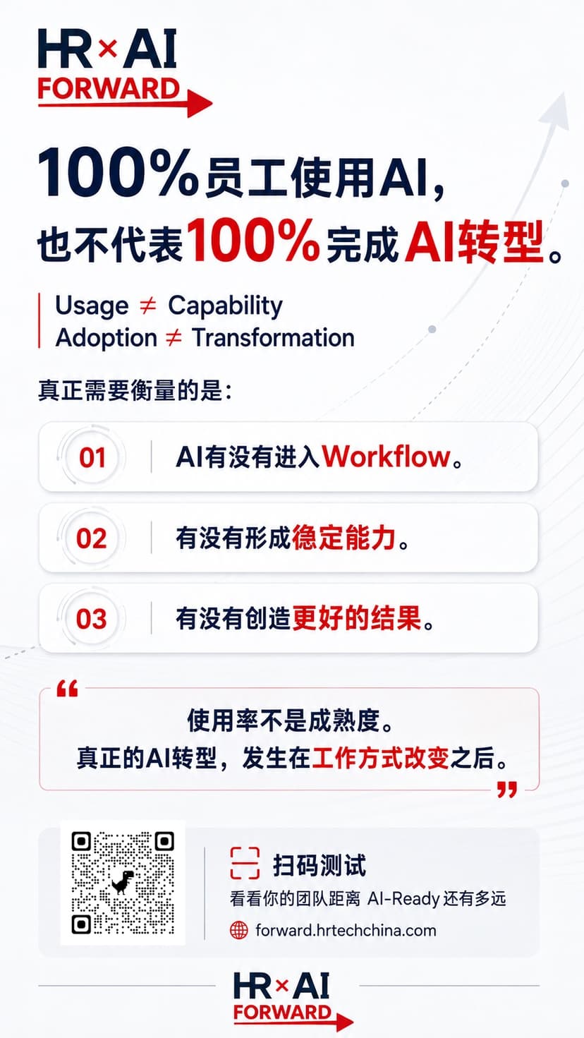100%员工使用AI,也不代表100%完成AI转型